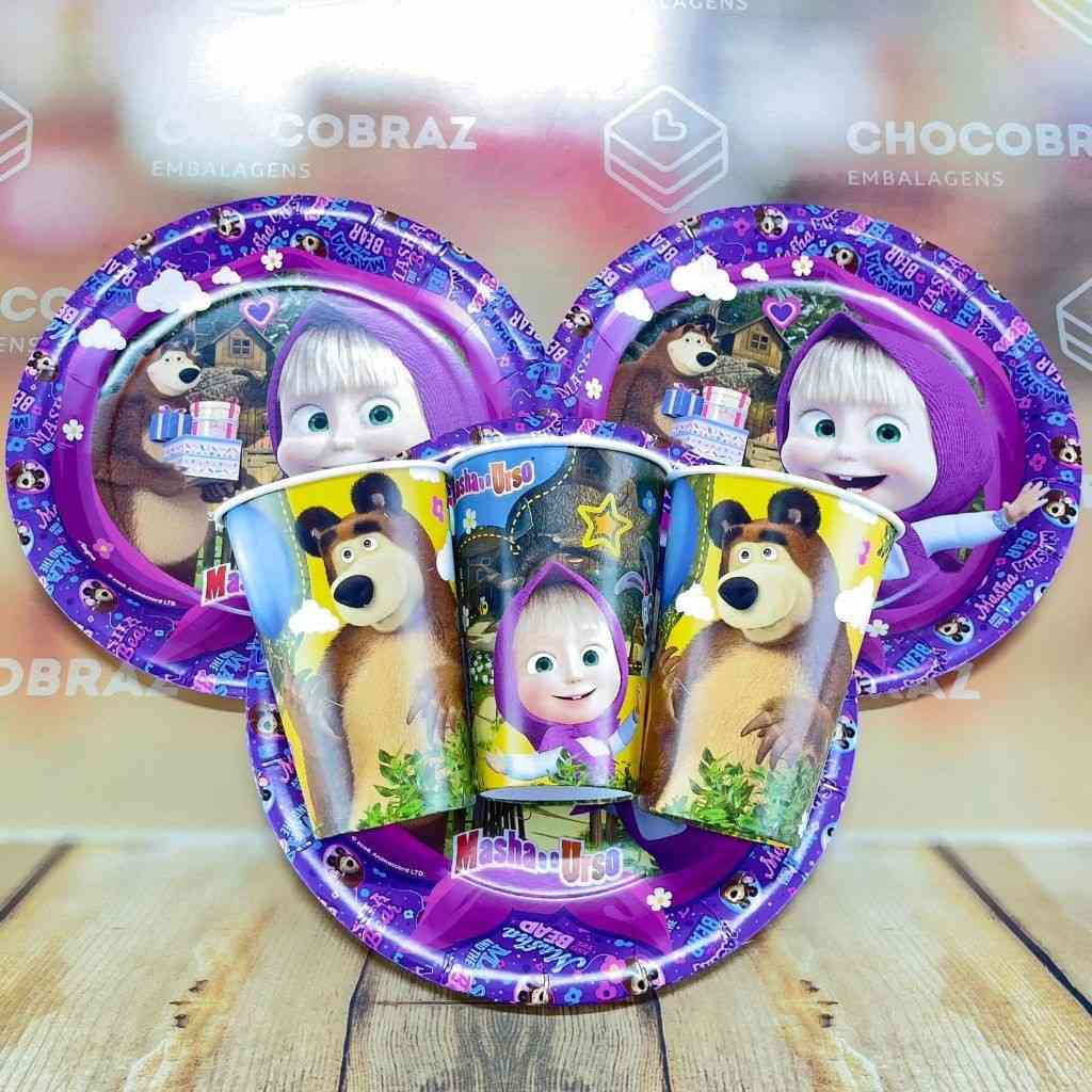 kit-festa-masha-e-o-urso-pratos-e-copos-descartaveis