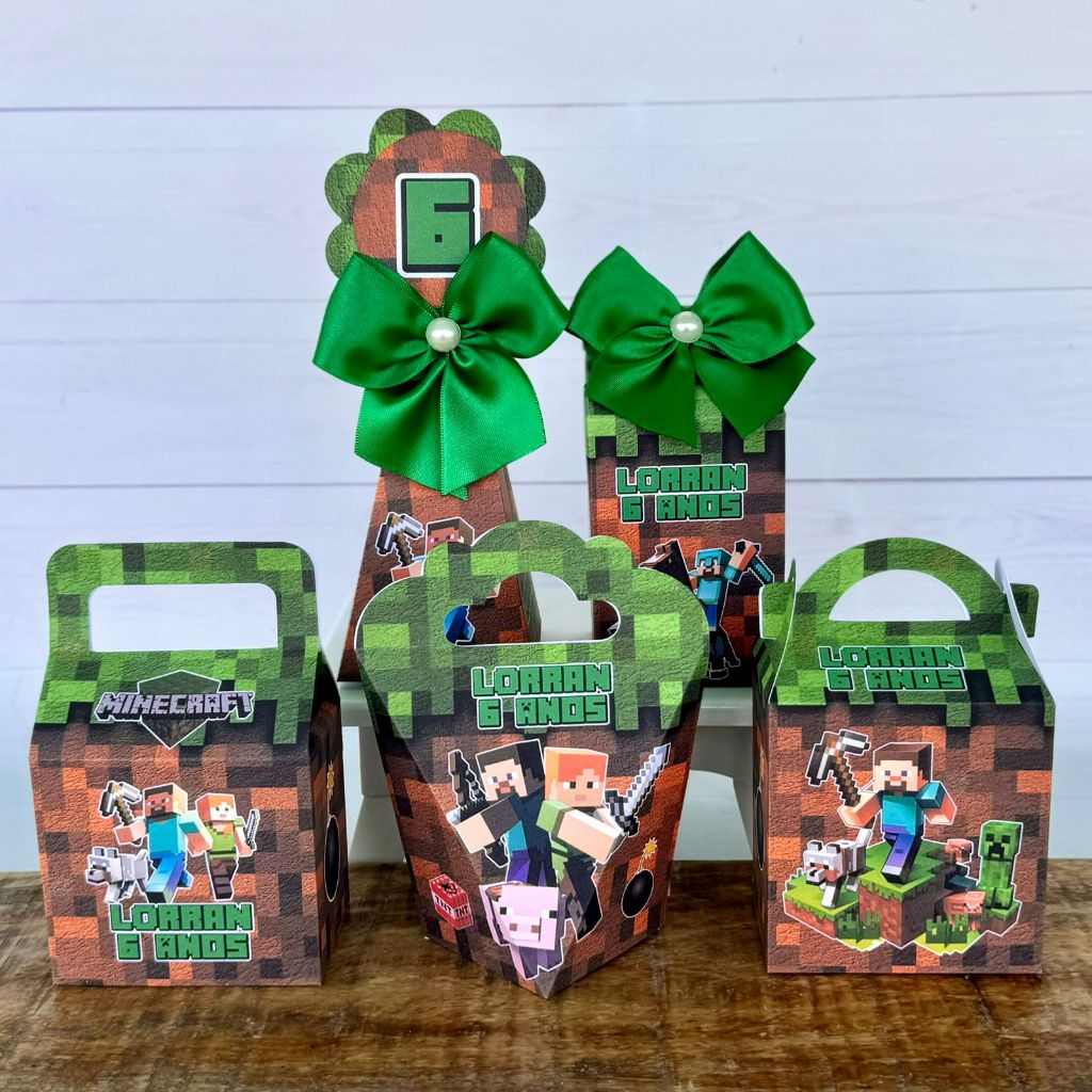 Kit Festa Minecraft: Monte a Sua!