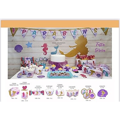 Kit Festa Sereia Completo: Decore e Celebre!