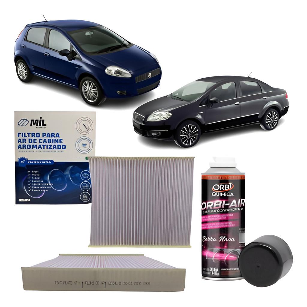 Kit Filtro Ar Condicionado Fiat Punto/Linea
