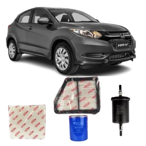 Kit Filtros Honda HRV 1.8 (15-19) - Revisão Completa Wega