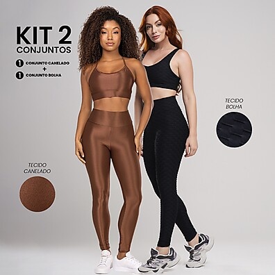 Kit Fitness Feminino: Canelado + Bolha