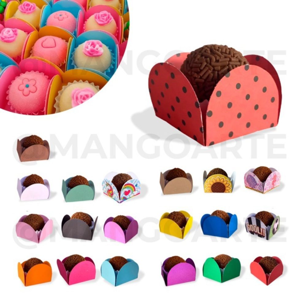 Kit Forminhas 4 Pétalas para Doces Finais: Profissional e Versátil