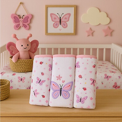 Kit Fralda Bordada Baby Gijo: Conforto e Charme!
