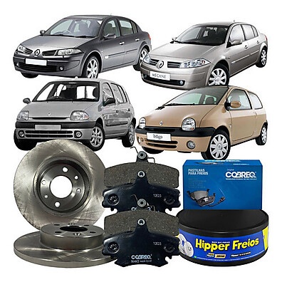 Kit Freio Dianteiro Clio/Megane: Disco + Pastilha