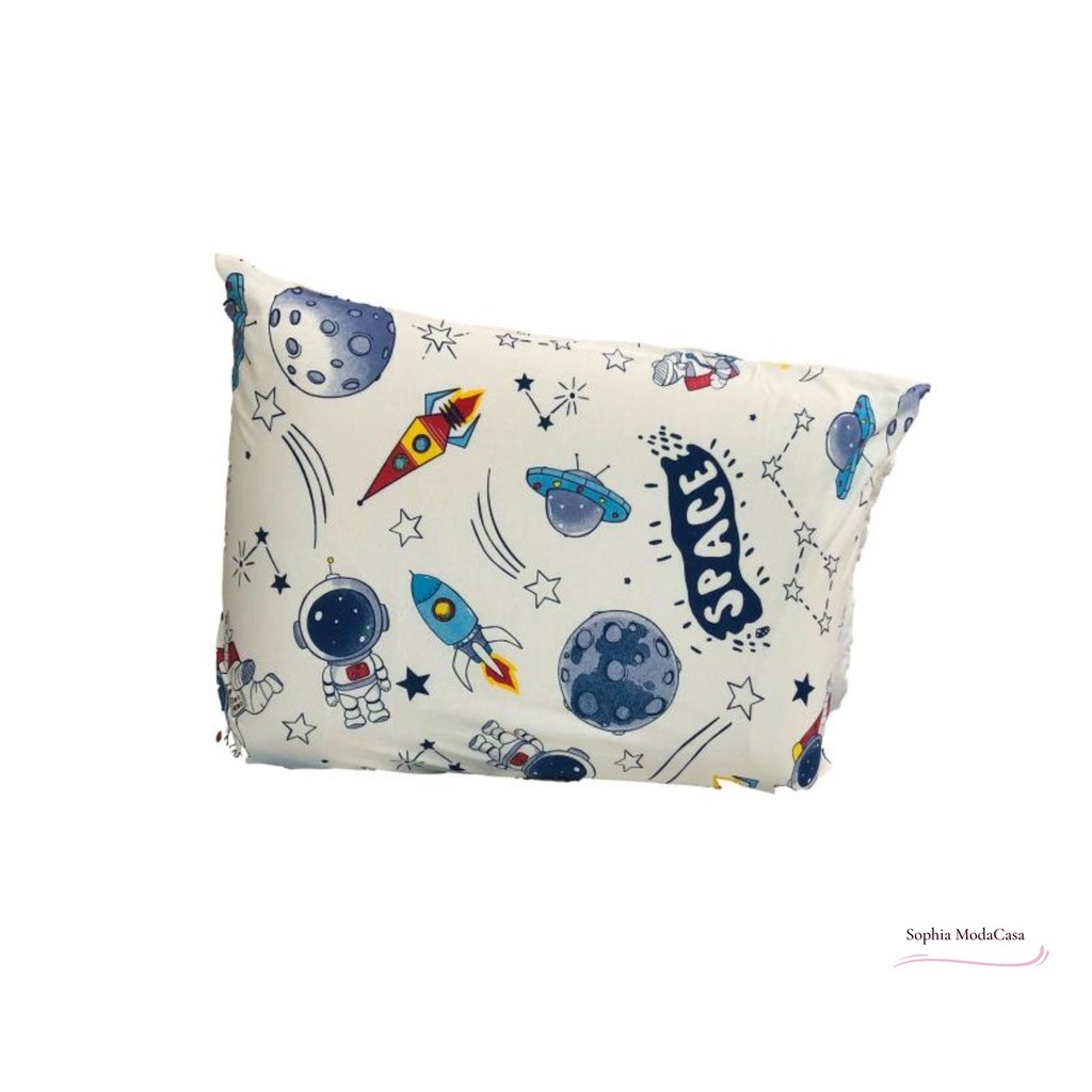 Kit Fronha Infantil 2 Peças com Personagens para Menino e Menina – Macio e Estiloso!