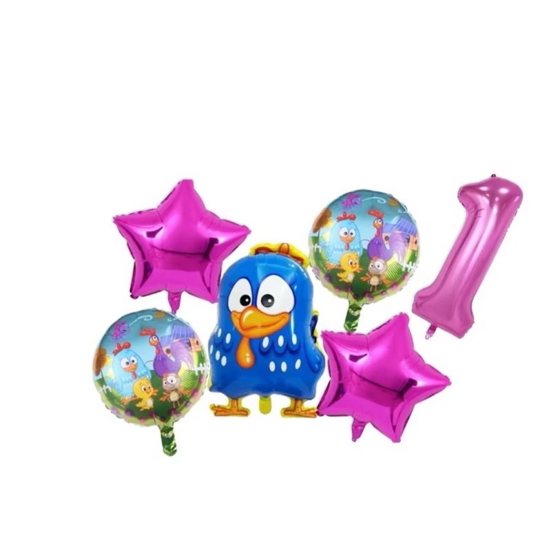 Kit Galinha Pintadinha: Balões Metalizados para Festa Infantil Perfeita!