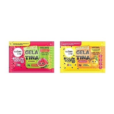 Kit Gelatina Kids: Melancia & Maracujá para Cachos!