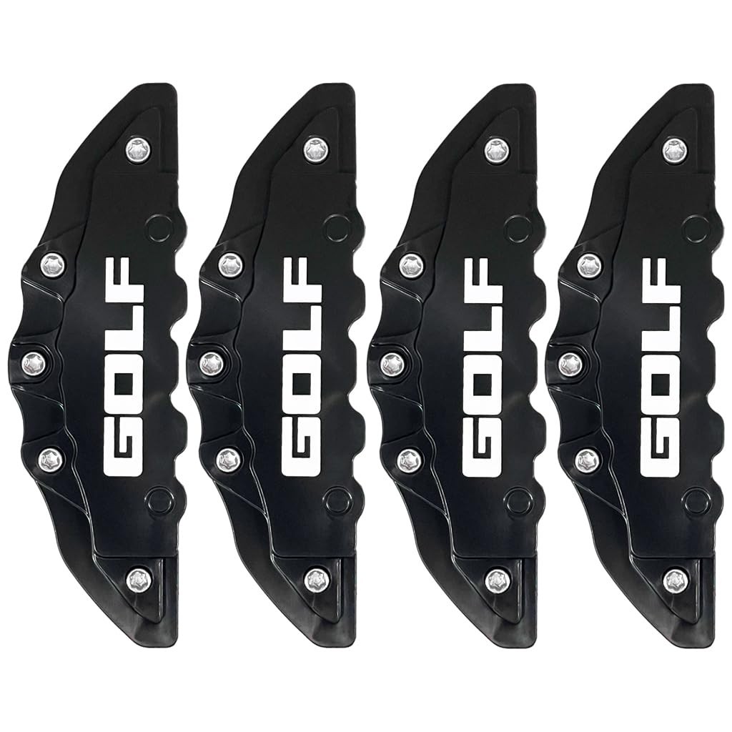 Kit 4 Capas Pinça de Freio Esportivas para VW Golf - Design Premium PRETO