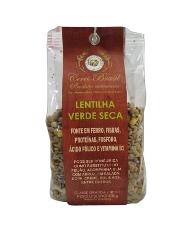 Kit 6X: Lentilha Verde Grão Ceres 400g