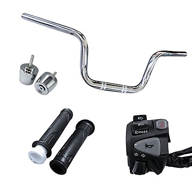 Kit Guidão Cargo Titan 160: Completo com Luz, Manopla e Peso