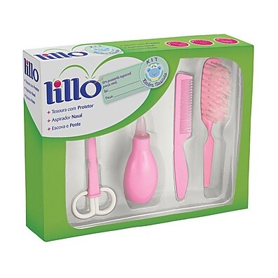 Kit Higiene Recém-Nascido Rosa Lillo – Tudo para o Bebê