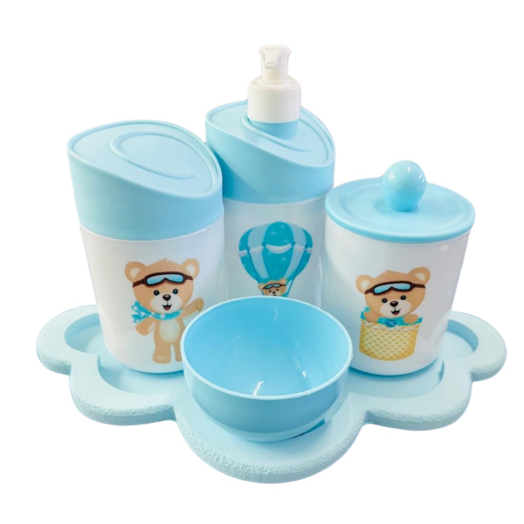 Kit Higiene Ursinho Baloeiro: Organização com Charme!