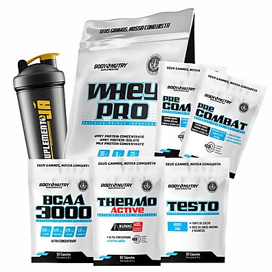 Kit Hipertrofia Total: Whey, Pré-Treino & Mais!