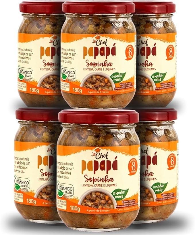 Kit 6 Sopinha De Legumes infantil La chef 180g - Papapá