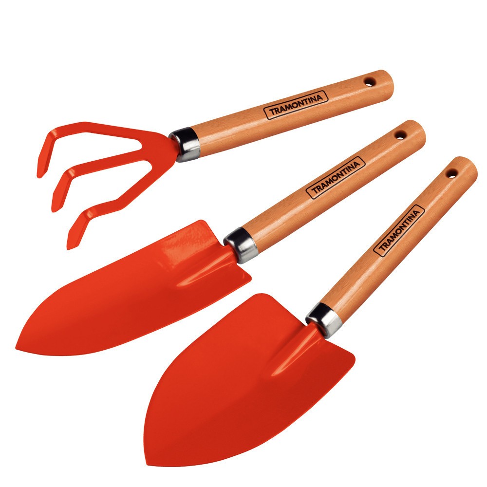 Kit Jardinagem 3 Peças Tramontina: Seu Jardim Impecável!