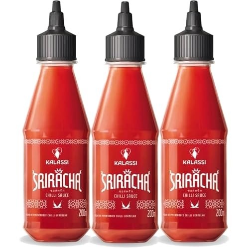 Kit c/ 3und Molho de Pimenta Sriracha KALASSI 200ml