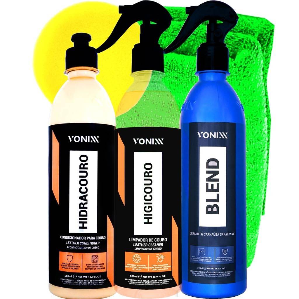 Kit Completo Vonixx Higicouro, Hidracouro e Blend Spray + Acessórios Karbox