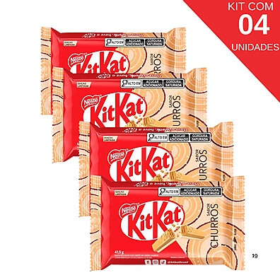 Kit Kat Churros: 4 Barras de Pura Delícia!
