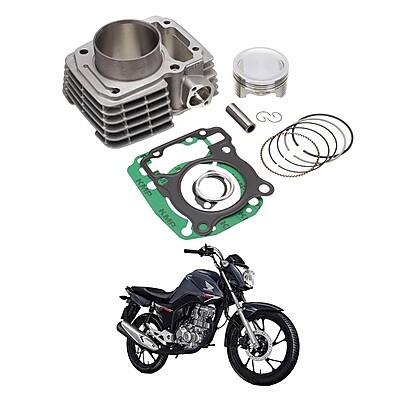 Kit KMP Completo para CG 150/190 – Cilindro, Pistão e Anéis