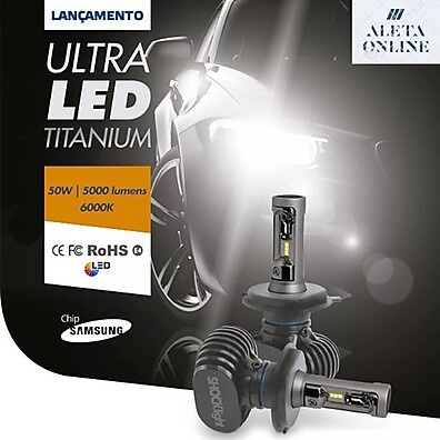 Kit Lâmpada LED H11 UltraLED Titanium Shock Light