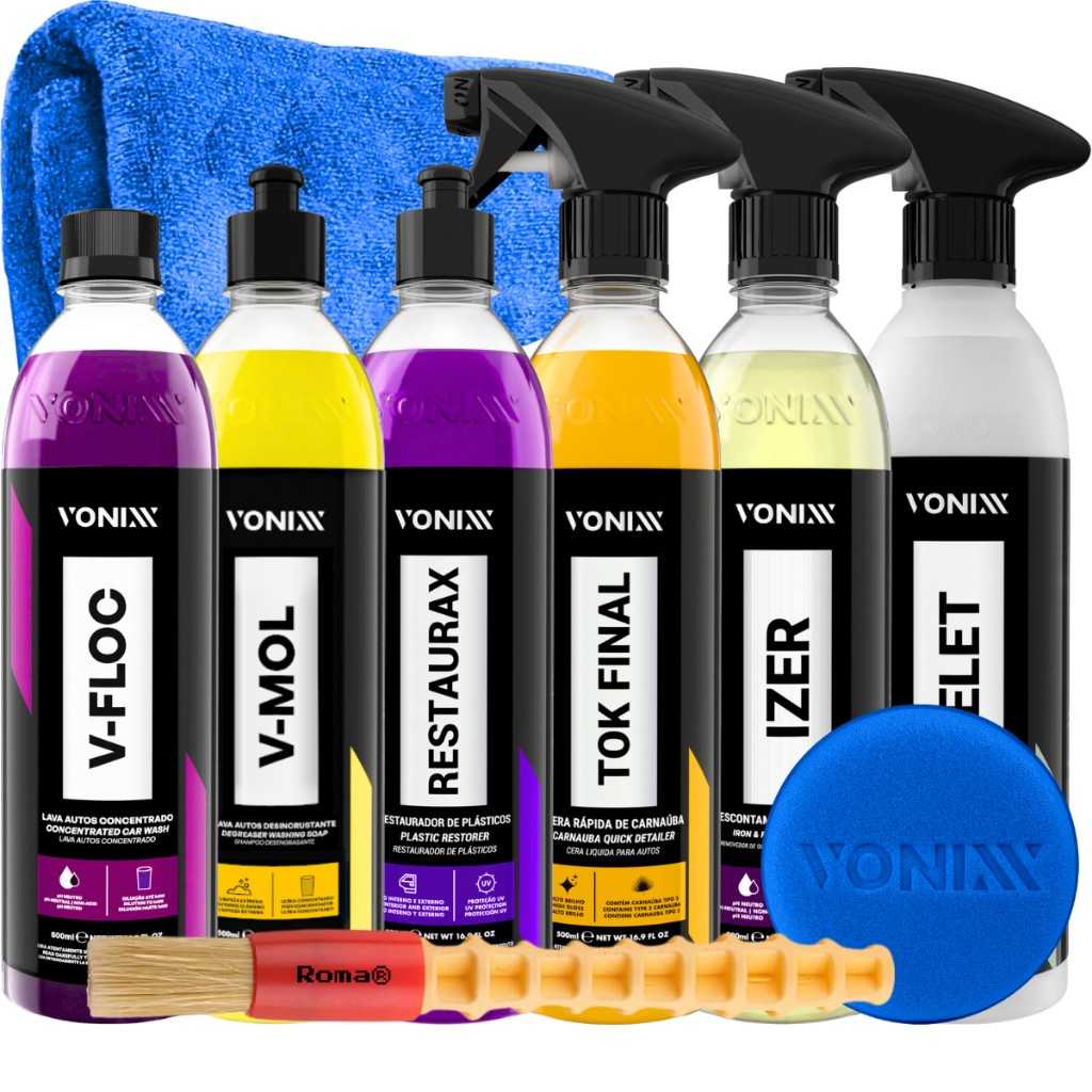 Kit Lava Autos Vonixx: Limpeza Completa e Brilho!