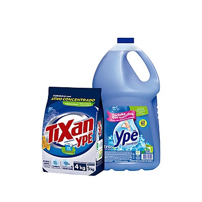 Kit Lava Roupas Primavera Ypê 4kg + Amaciante Aconchego 5L