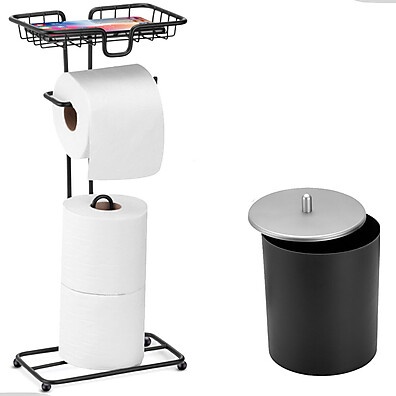 Kit Lavabo Preto Luxo: Elegância e Organização