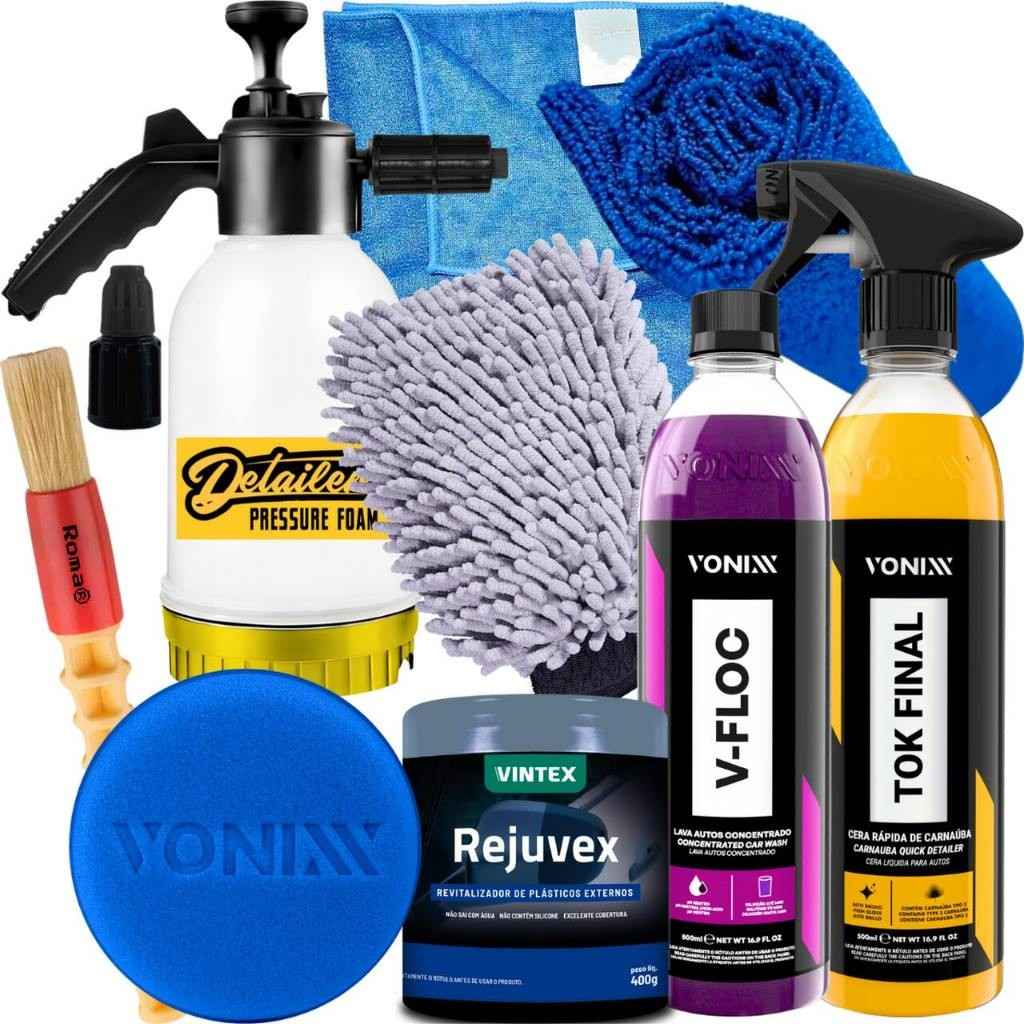 Kit Lavar Moto Vonixx: Limpeza e Brilho!