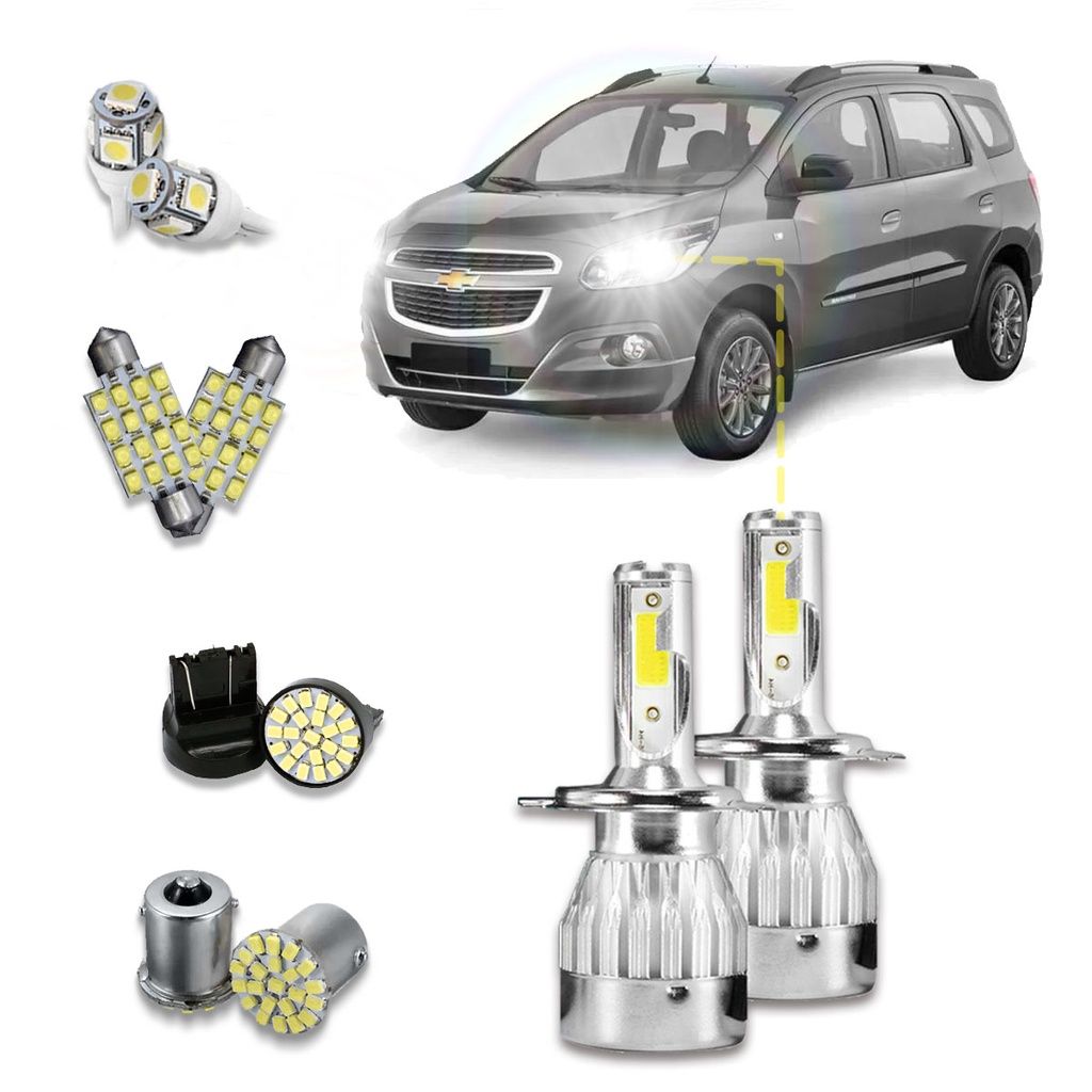 Kit LED Spin: Iluminação 20000 Lm + Leds Internos