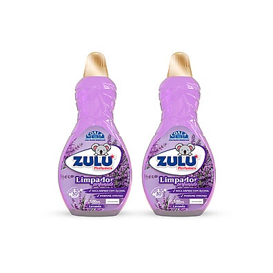 Kit Limpador Zulu Lavanda 500ml: Limpeza com Perfume Duradouro