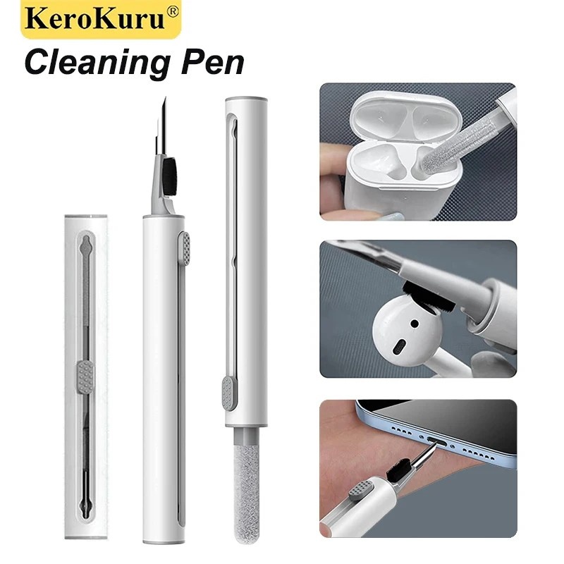 Kit Limpeza AirPods: Pen, Escova e Flanela!
