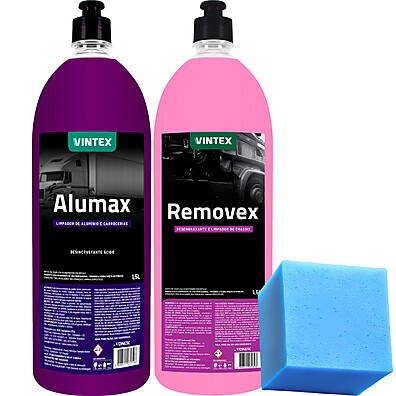Kit Limpeza Automotiva: Desengraxante + Limpa Alumínio