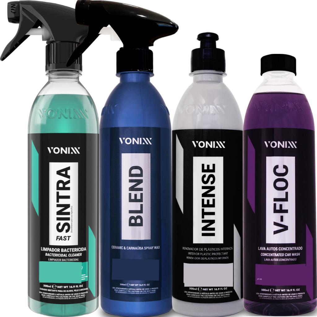 Kit Limpeza Automotiva Vonixx: Intense, Sintra & Blend