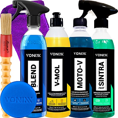 Kit Limpeza Automotiva Vonixx: Limpeza Total!