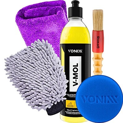 Kit Limpeza Automotiva Vonixx: V-Mol + Acessórios