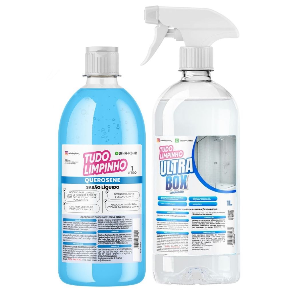 Kit Limpeza Poderosa: Querosene + Ultra Box!