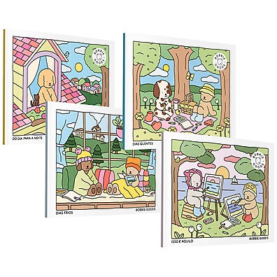 Kit Livros de Colorir Bobbie Goods: Relaxamento e Criatividade