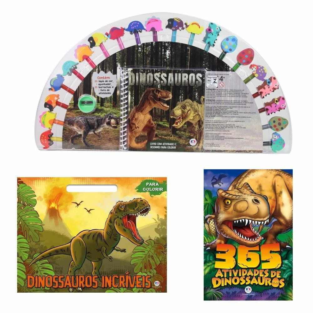 Kit Livros Dinossauros: Diversão e Aprendizado!