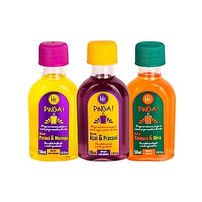 Kit Lola Cosmetics – 3 Óleos Nutritivos para Cabelos Danificados