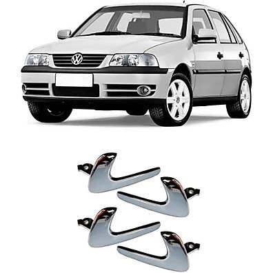 Kit Maçaneta Interna Gol G3 Cromada 2000 a 2005