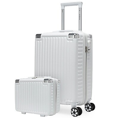 Kit Mala de Viagem ABS 10kg + Frasqueira 360°