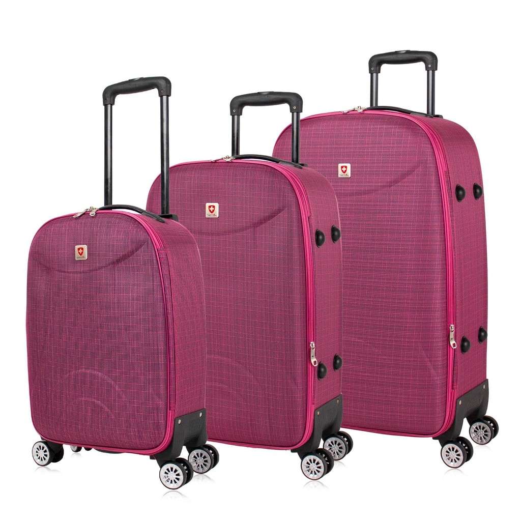 Kit Mala de Viagem Swiss Move: Praticidade Pink!