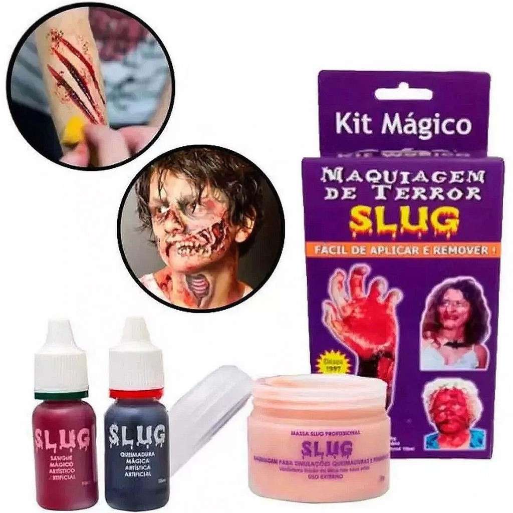 Kit Maquiagem Halloween: Feridas Realistas e Aterrorizantes