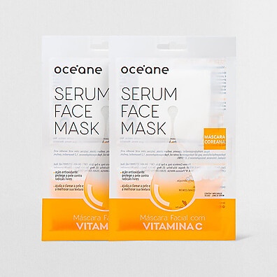 Kit Máscara Facial com Vitamina C – Pele Radiante em 20 Minutos!