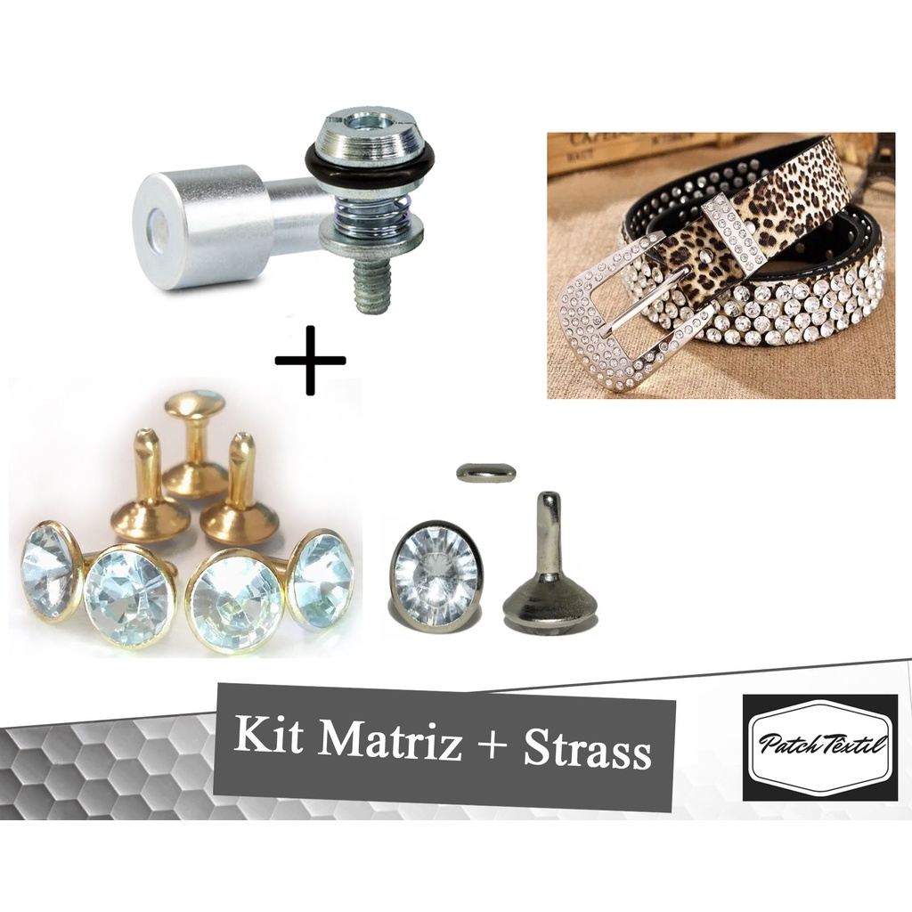Kit Matriz + Rebite Strass N.10: 50 Unidades para Personalização Profissional