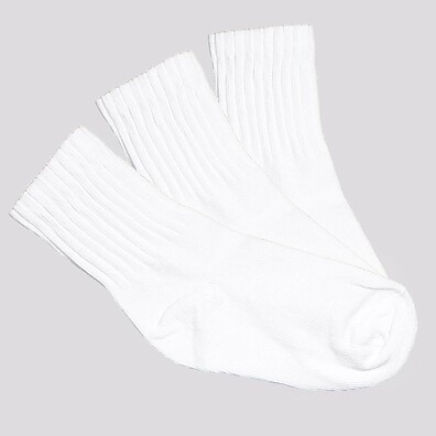 Kit Meia Selene 3 Pares Cano Longo Infantil Branca