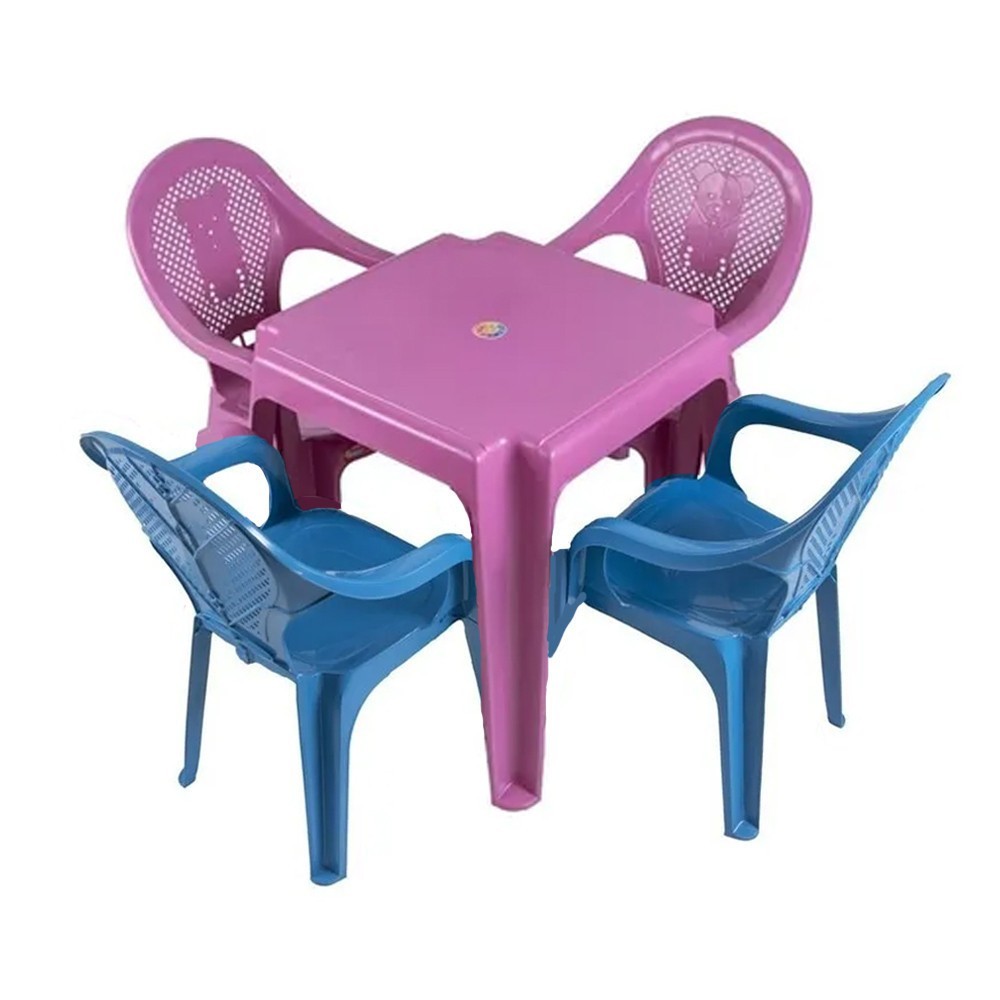 Kit Mesa e Cadeiras Infantil Teddy: Diversão Garantida!