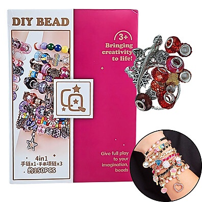 Kit Miçangas 150 Peças Castela: Crie Pulseiras e Colares com Estilo!