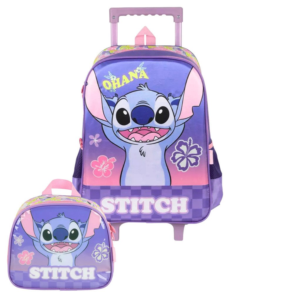 Kit Mochila Stitch Florido: Escolar com Magia!